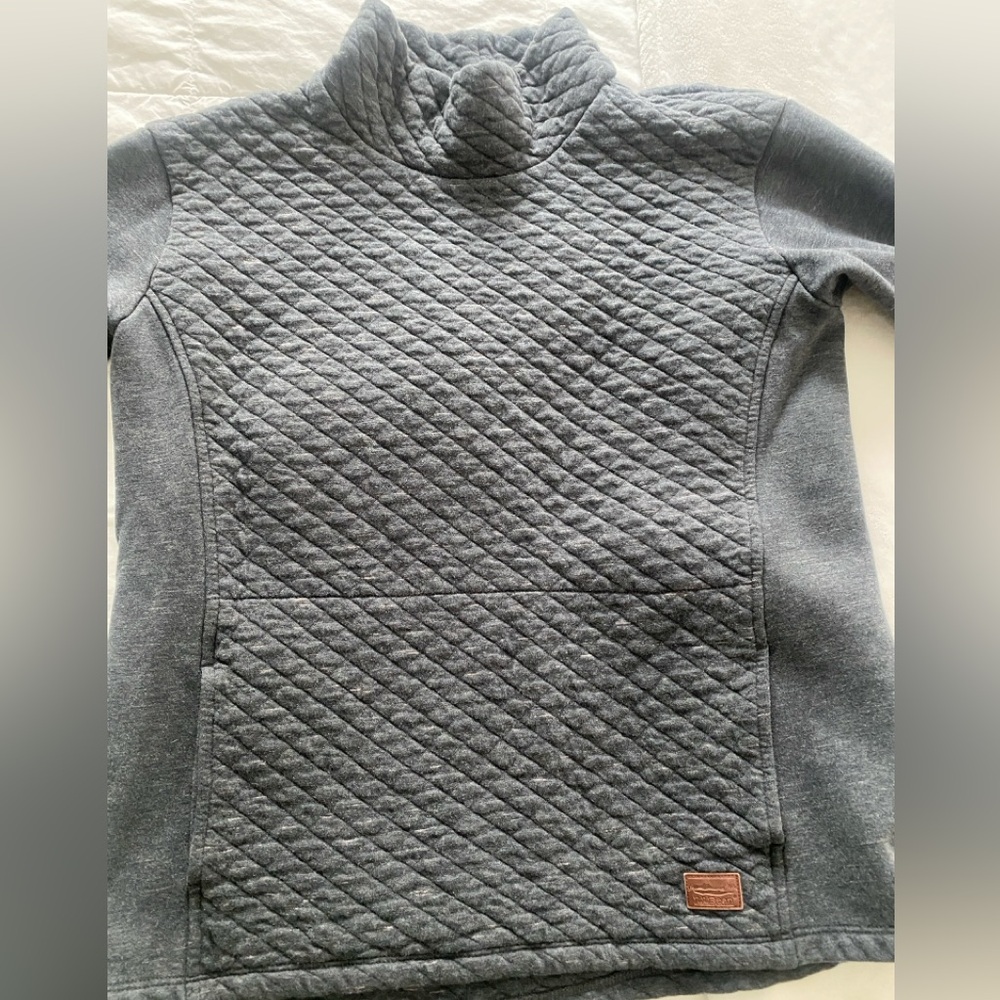 Women’s LL Bean quilted mock neck pullover